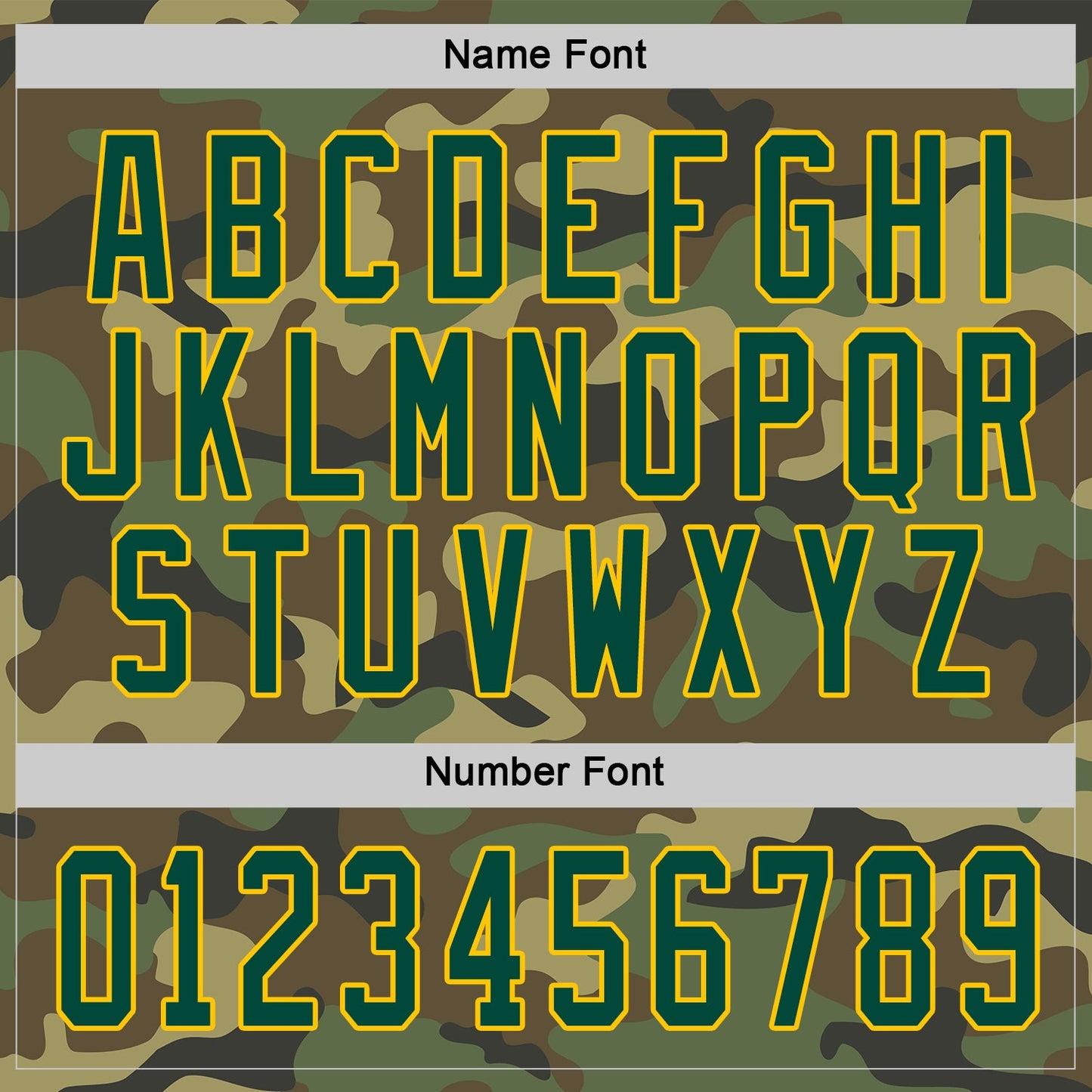 Custom Camo Green-Gold Salute To Service Hockey Jersey - Sky-Custom
