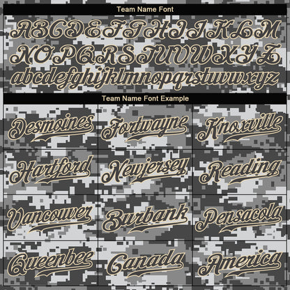 Custom Camo Steel Gray-Cream Authentic Salute To Service Baseball Jersey - Sky-Custom