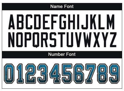 Custom Panther Blue Black-Gray Mesh Drift Fashion Football Jersey - Sky-Custom