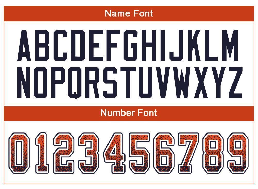 Custom Orange Navy-White Mesh Drift Fashion Football Jersey - Sky-Custom