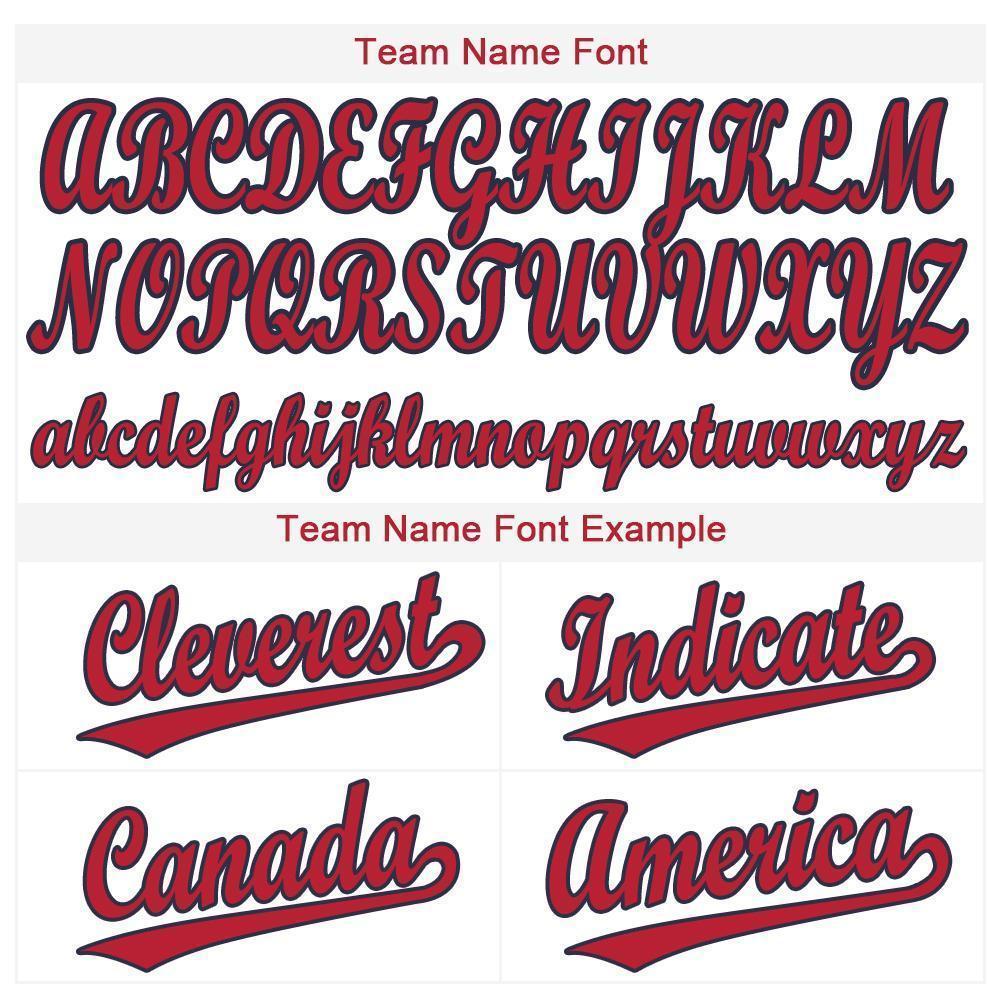 Custom White Red-Navy Baseball Jersey - Sky-Custom