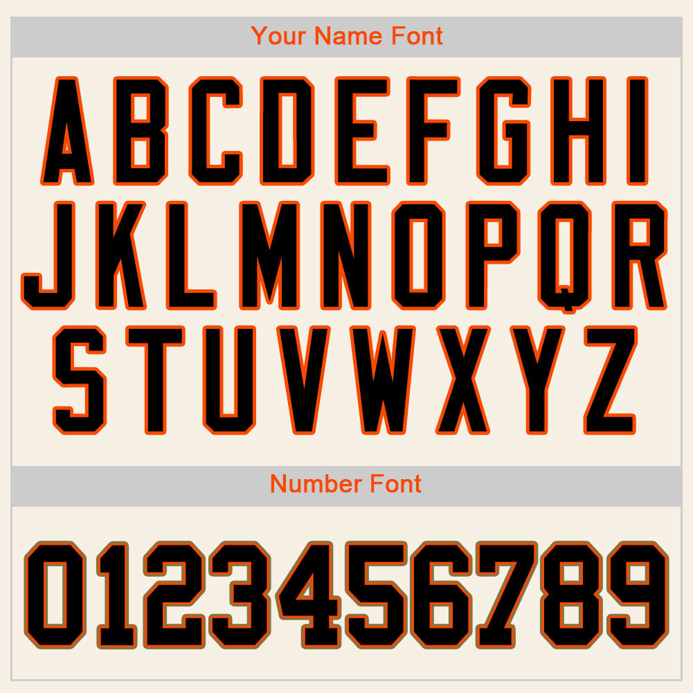 Custom Cream Black Orange-Old Gold Authentic Baseball Jersey - Sky-Custom