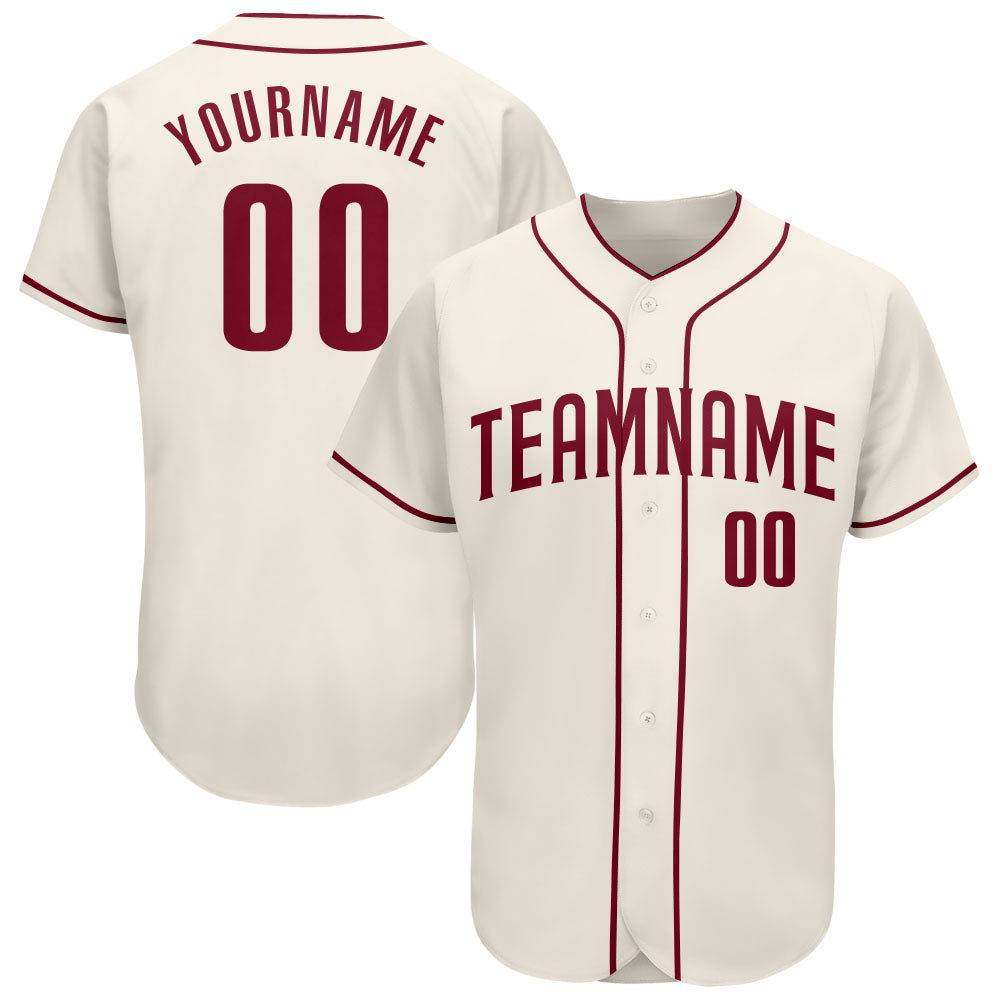 Custom Cream Orange-Royal Authentic Baseball Jersey - Sky-Custom