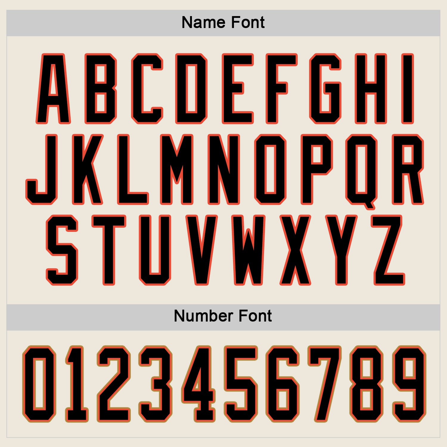 Custom Cream Black-Orange Hockey Jersey - Sky-Custom