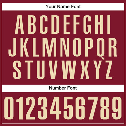 Custom Crimson Cream Authentic Baseball Jersey - Sky-Custom