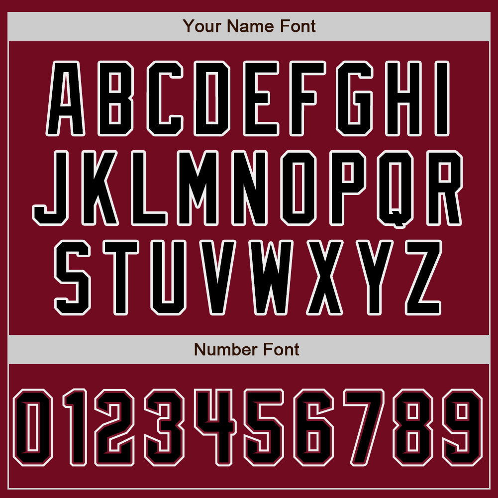 Custom Crimson Black-White Authentic Baseball Jersey - Sky-Custom