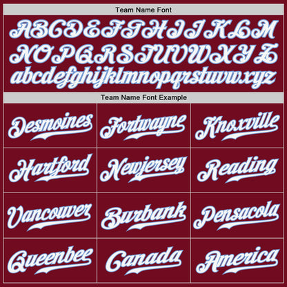 Custom Crimson White-Light Blue Authentic Baseball Jersey - Sky-Custom