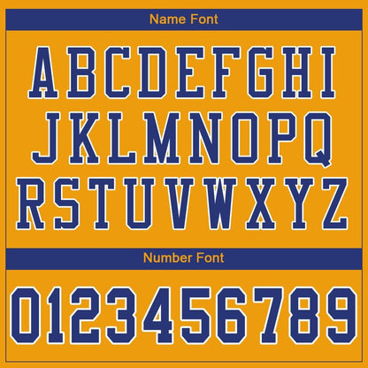 Custom Gold Royal-White Mesh Authentic Football Jersey - Sky-Custom