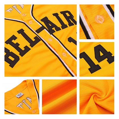 Custom Gold Green-White Authentic Baseball Jersey - Sky-Custom