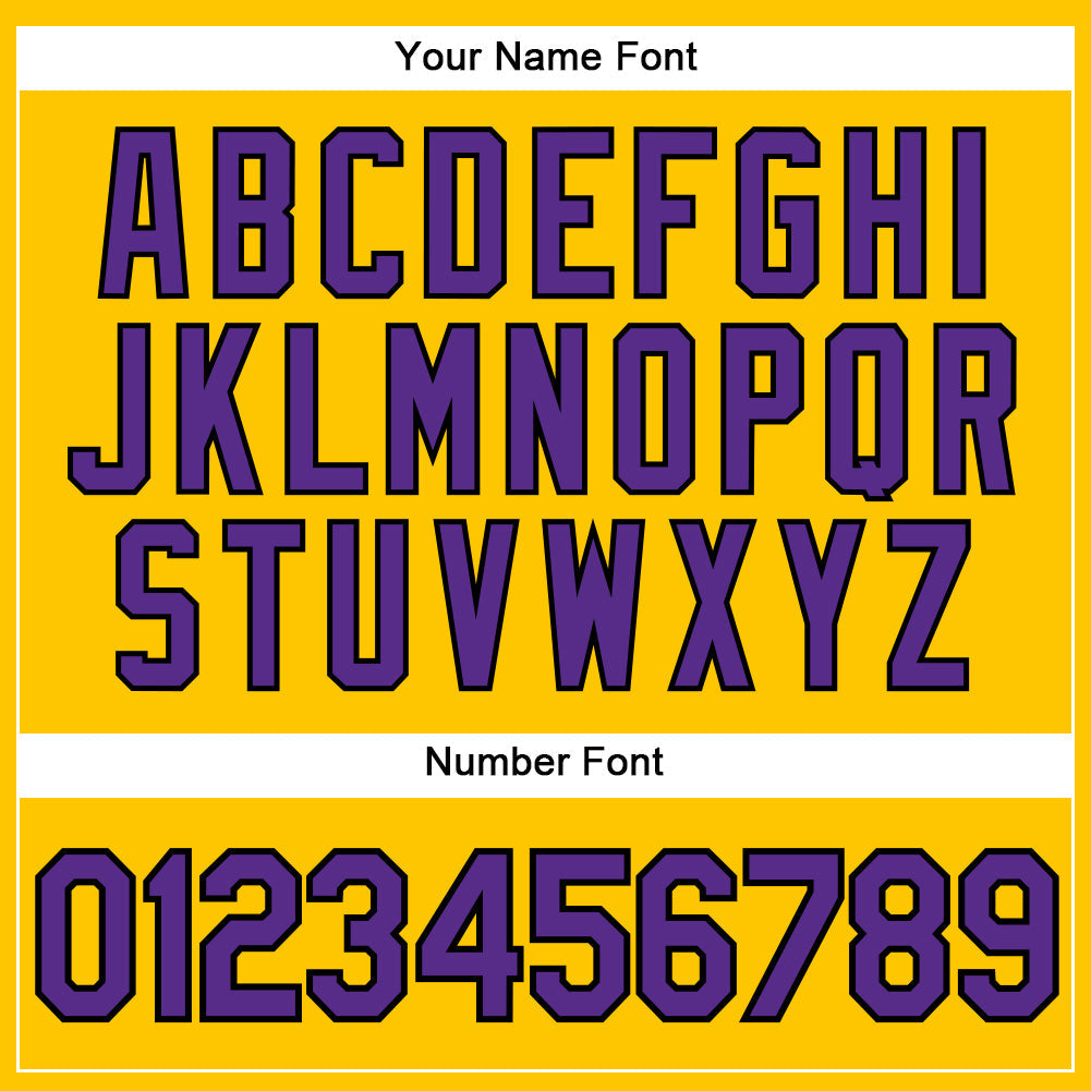 Custom Yellow Black Pinstripe Purple-Black Authentic Baseball Jersey - Sky-Custom