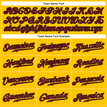 Custom Yellow Black Pinstripe Crimson-Black Authentic Baseball Jersey - Sky-Custom