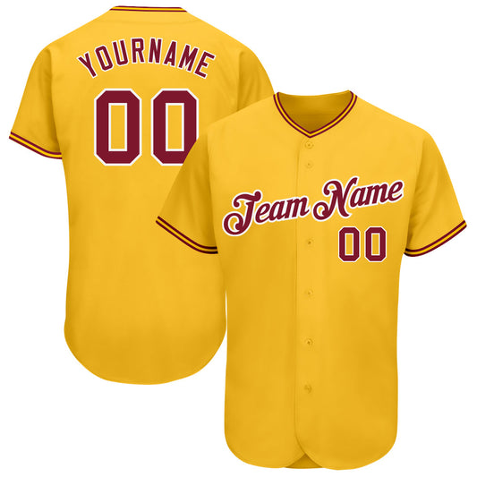 Custom Gold Navy-Light Blue Authentic Baseball Jersey - Sky-Custom