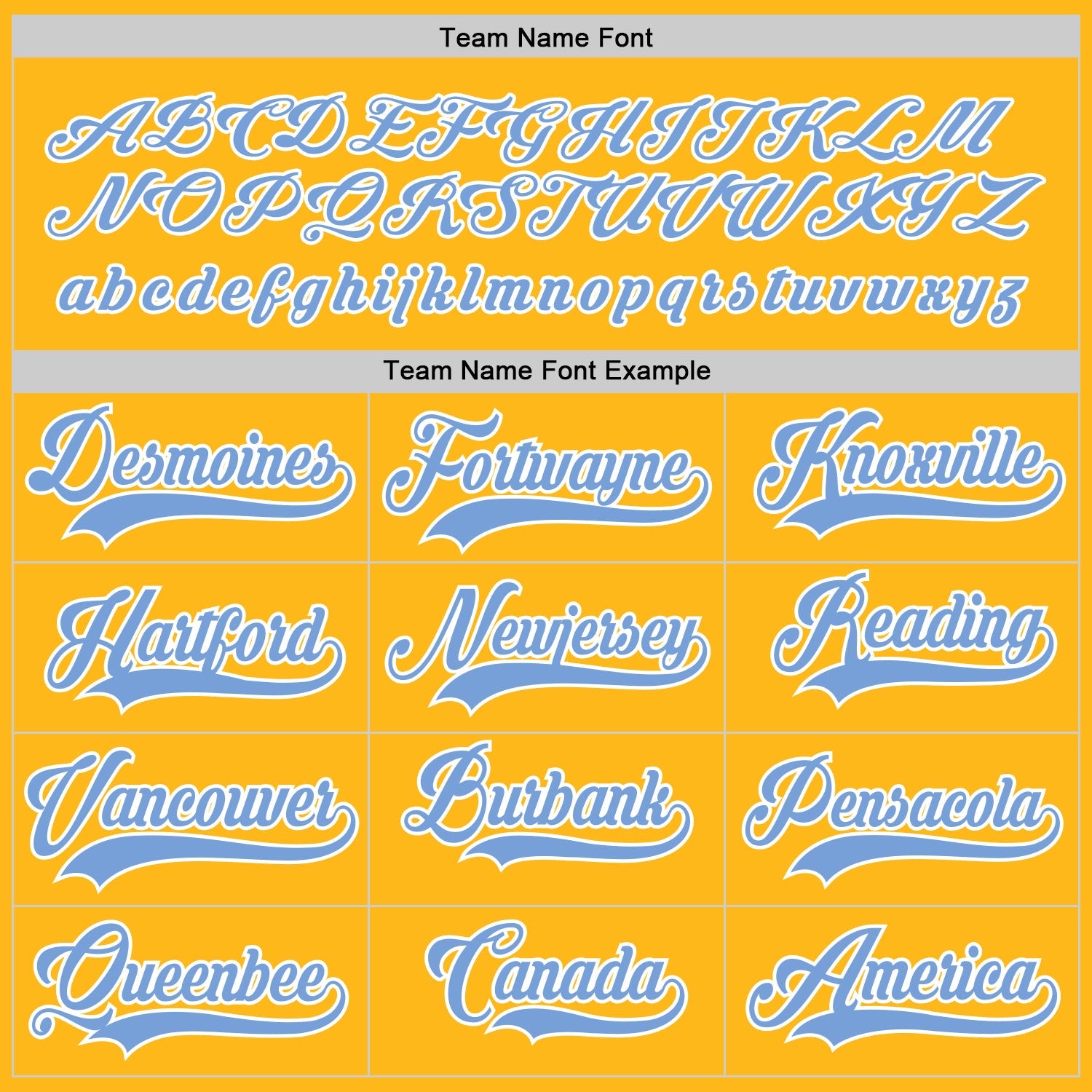Custom Gold Light Blue-White Hockey Jersey - Sky-Custom