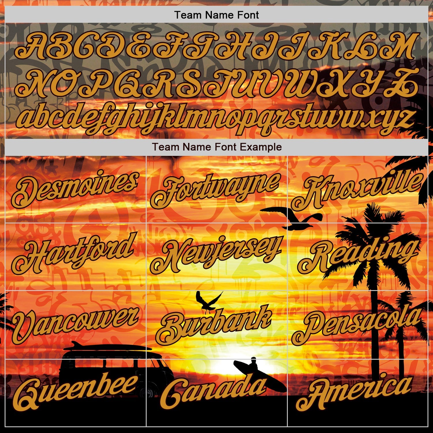 Custom Graffiti Pattern Gold-Brown 3D Beach Authentic Baseball Jersey - Sky-Custom