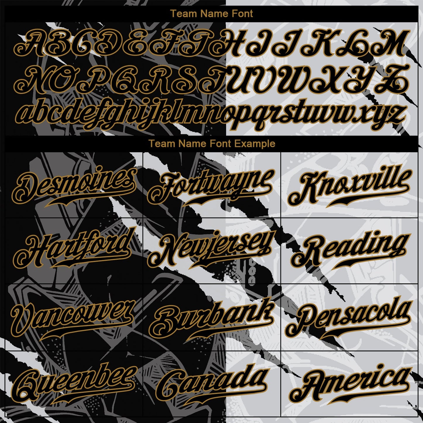 Custom Graffiti Pattern Black-Old Gold 3D Authentic Baseball Jersey - Sky-Custom
