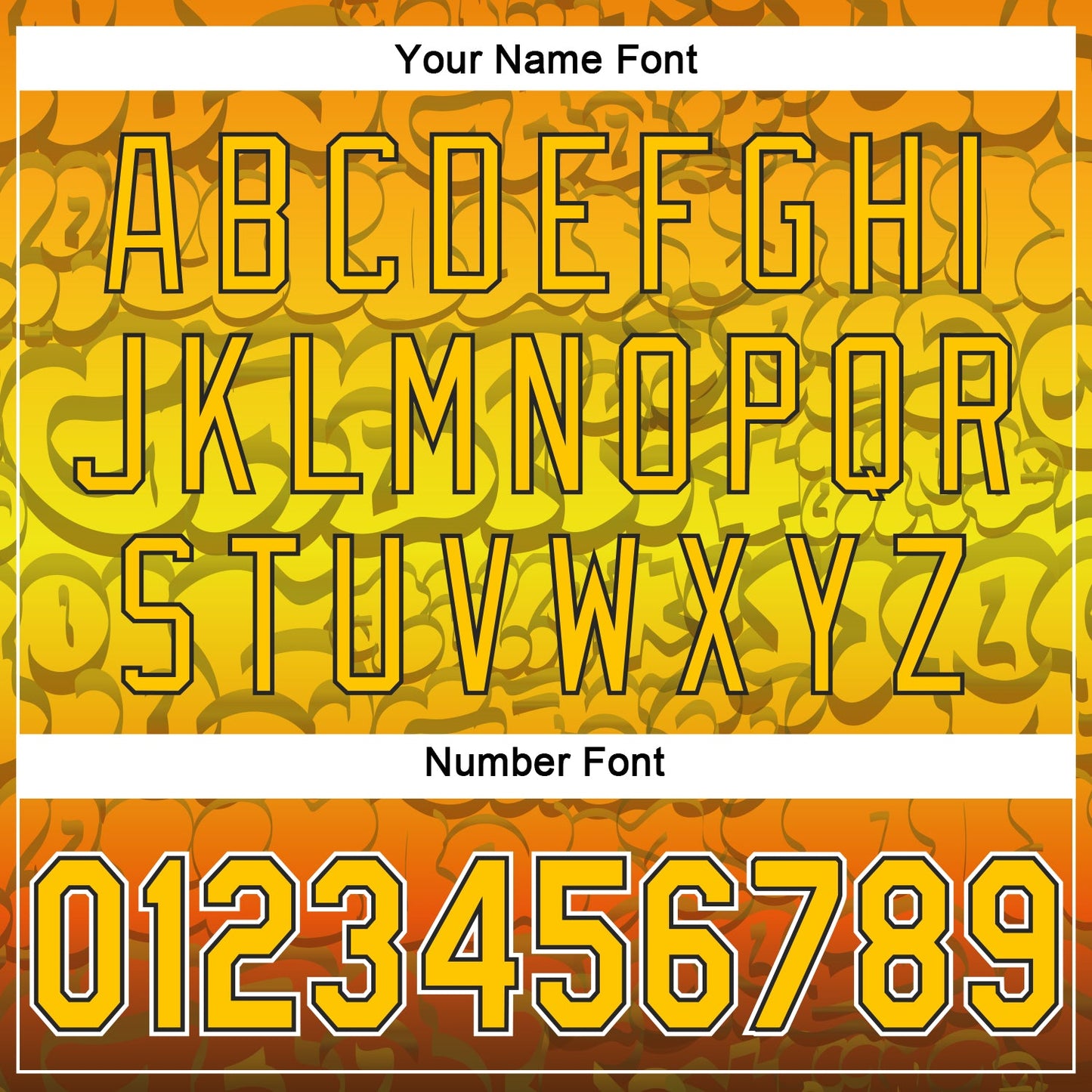 Custom Graffiti Pattern Gold-Black 3D Authentic Baseball Jersey - Sky-Custom