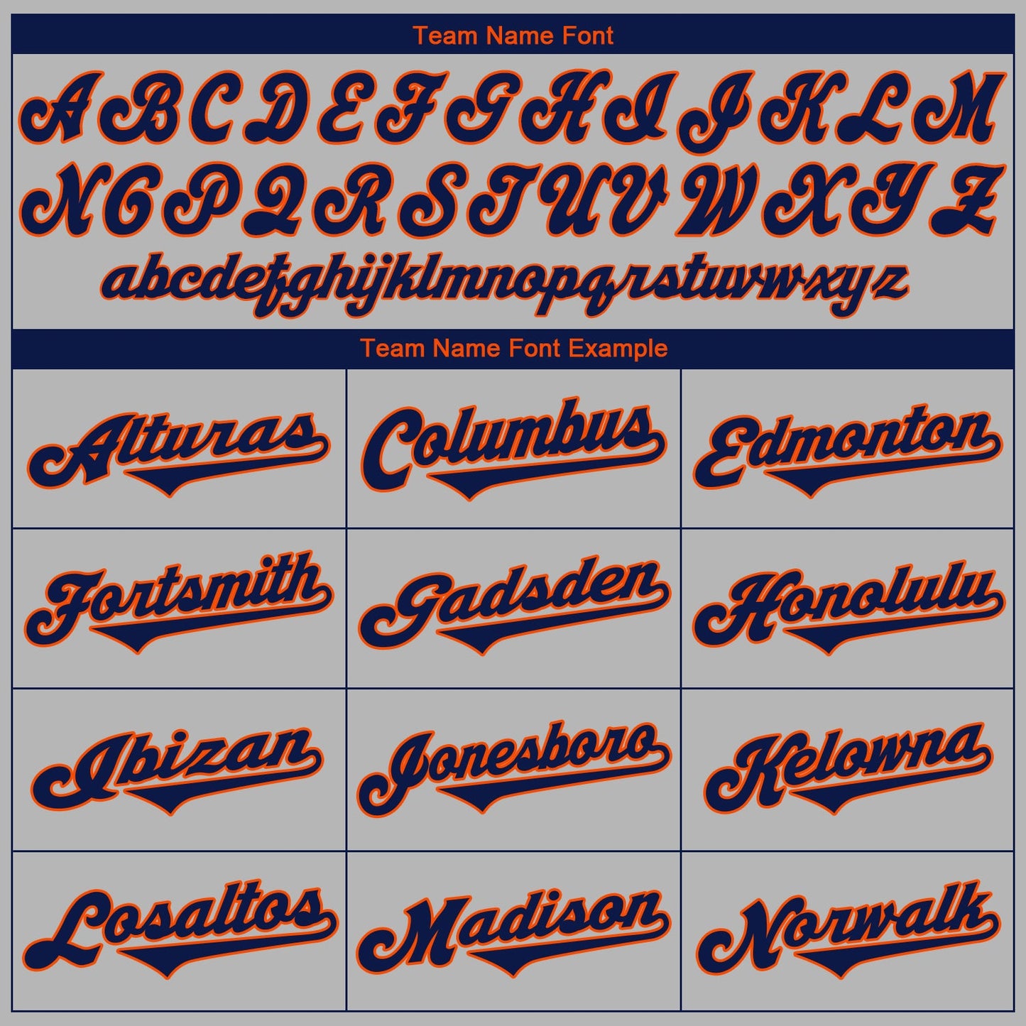 Custom Gray Navy-Orange Authentic Baseball Jersey - Sky-Custom