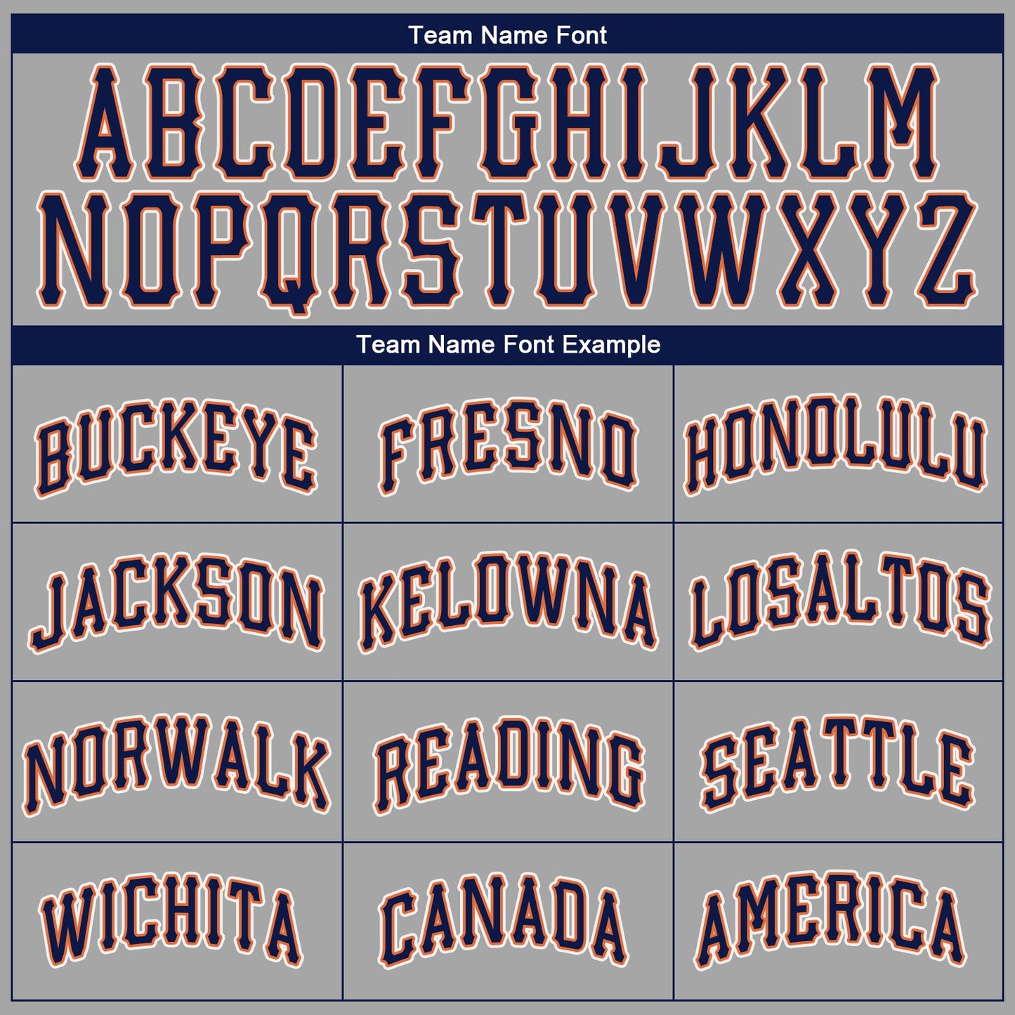 Custom Gray Navy-Orange Authentic Baseball Jersey - Sky-Custom