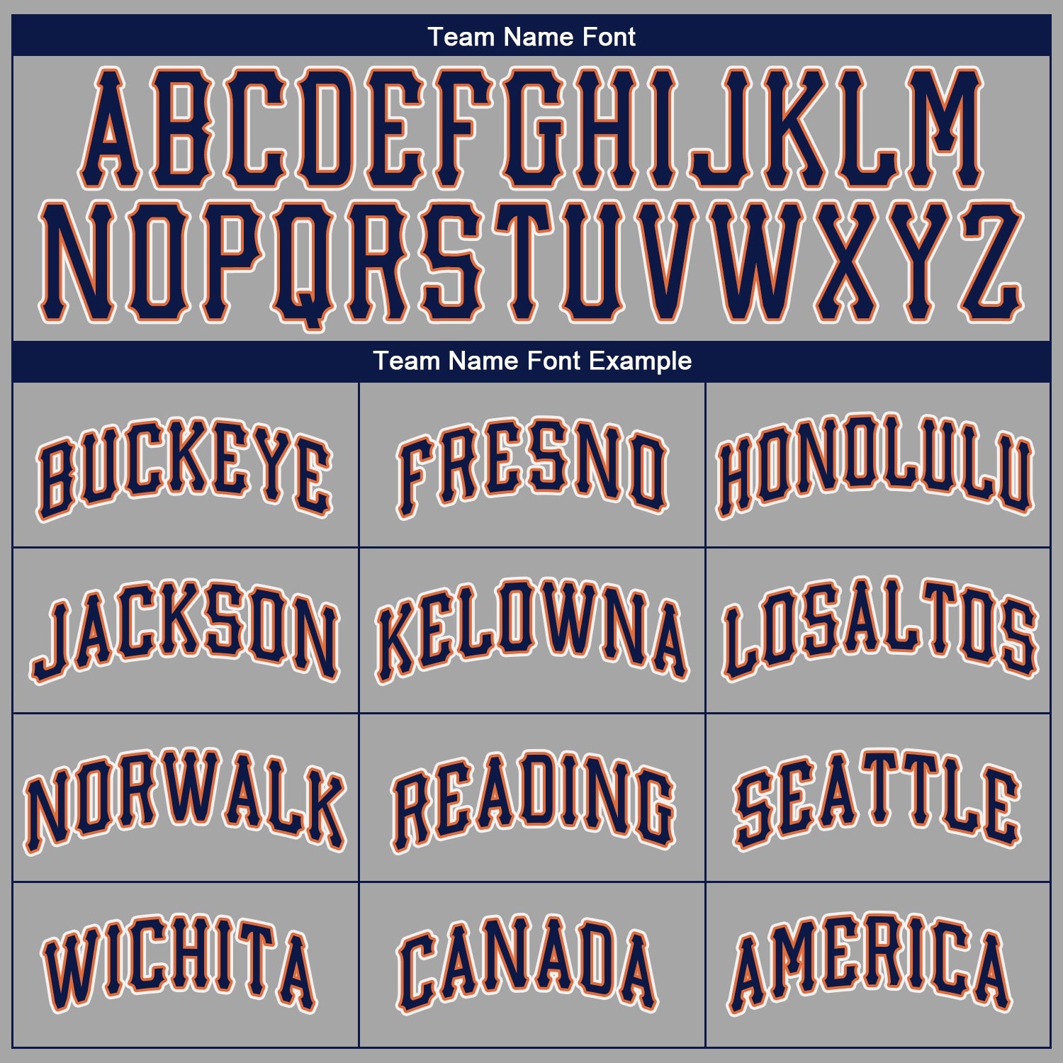 Custom Gray Navy-Orange Authentic Baseball Jersey - Sky-Custom