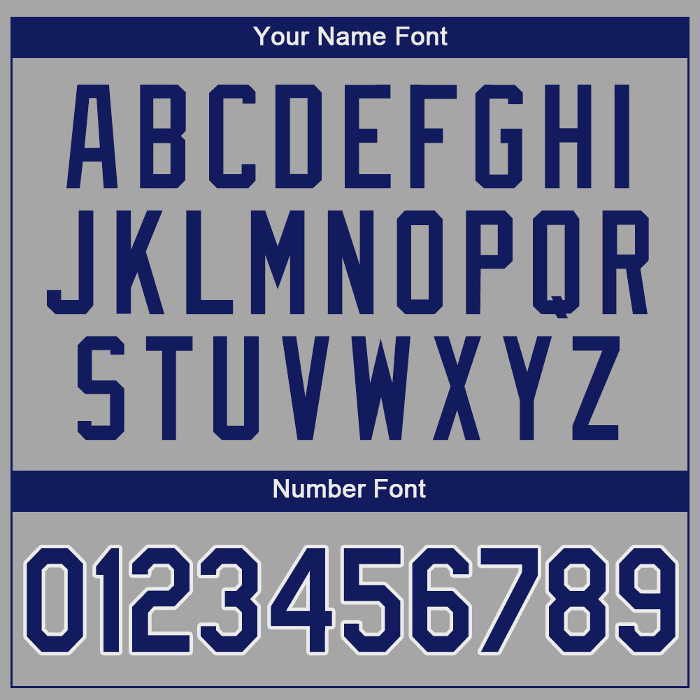 Custom Gray Royal-White Authentic Baseball Jersey - Sky-Custom