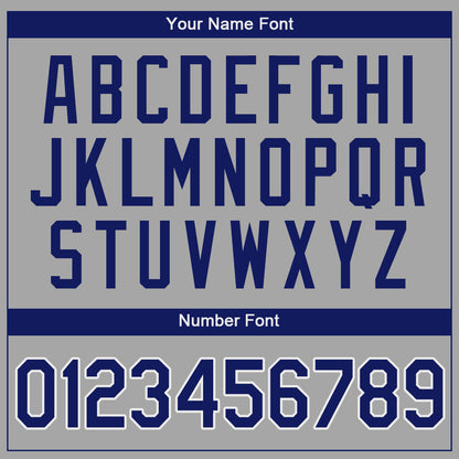 Custom Gray Royal-White Authentic Baseball Jersey - Sky-Custom