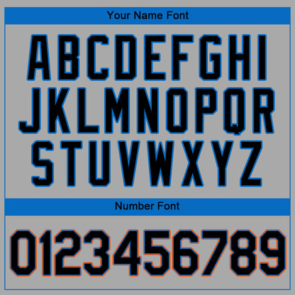 Custom Gray Black-Light Blue Authentic Baseball Jersey - Sky-Custom