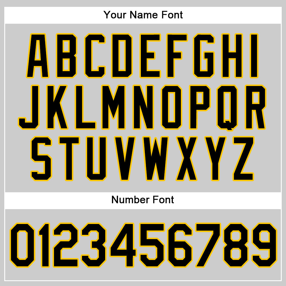 Custom Gray Black-Gold Authentic Baseball Jersey - Sky-Custom