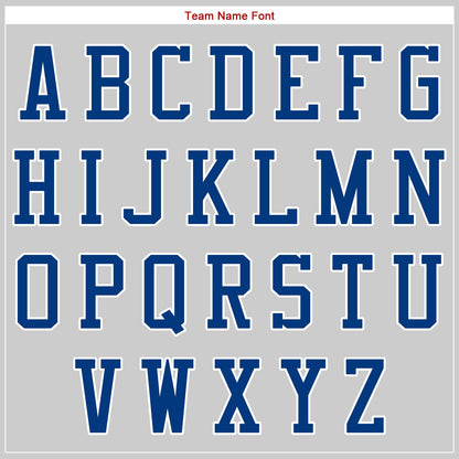 Custom Gray Red-Royal Authentic Baseball Jersey - Sky-Custom