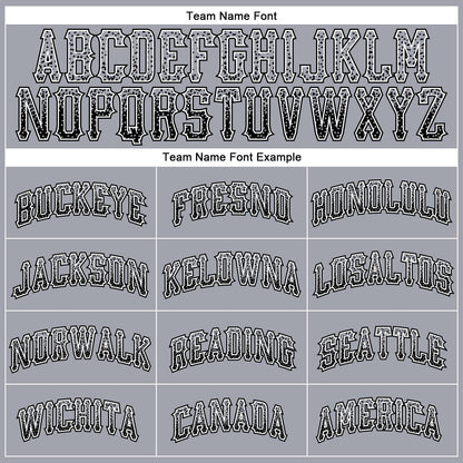 Custom Gray Black-White Authentic Drift Fashion Baseball Jersey - Sky-Custom