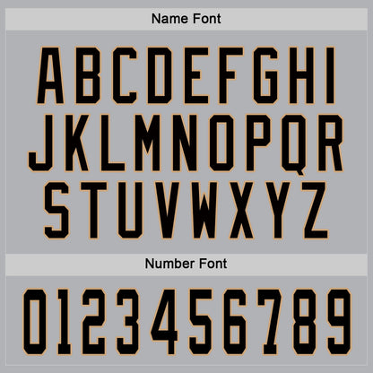 Custom Gray Black-Old Gold Hockey Jersey - Sky-Custom