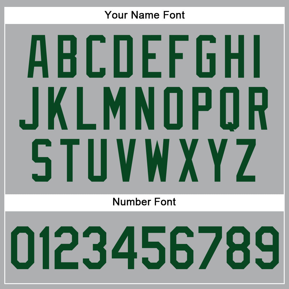 Custom Gray Green-Black Authentic Baseball Jersey - Sky-Custom