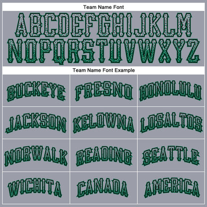 Custom Gray Kelly Green-Black Authentic Drift Fashion Baseball Jersey - Sky-Custom