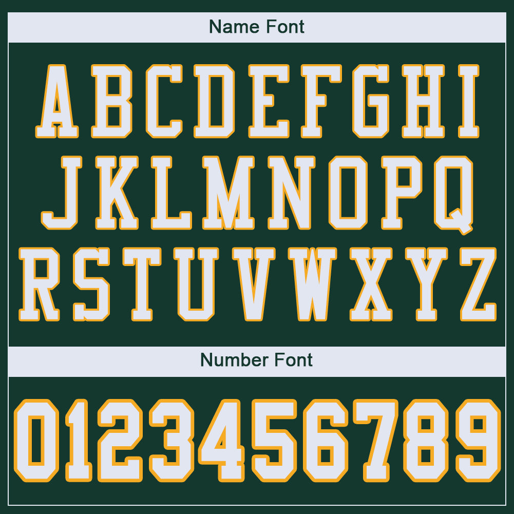 Custom Green White-Gold Mesh Authentic Football Jersey - Sky-Custom