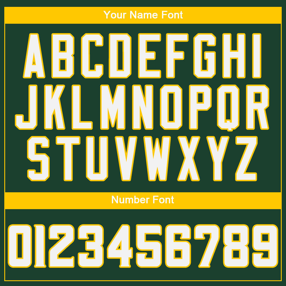 Custom Green White-Gold Authentic Baseball Jersey - Sky-Custom