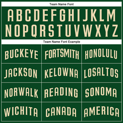 Custom Green Cream Authentic Baseball Jersey - Sky-Custom