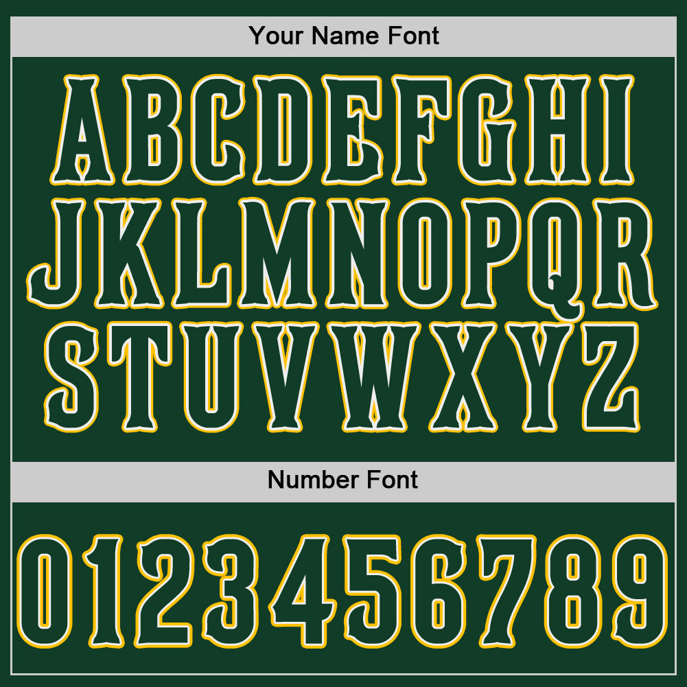 Custom Green Green-Gold Authentic Baseball Jersey - Sky-Custom