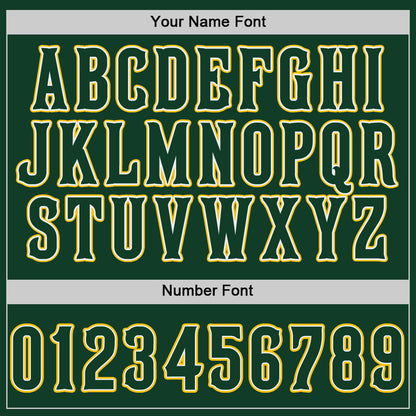 Custom Green Green-Gold Authentic Baseball Jersey - Sky-Custom
