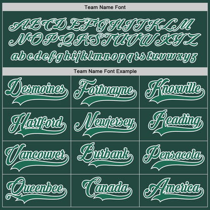 Custom Green Kelly Green-White Hockey Jersey - Sky-Custom
