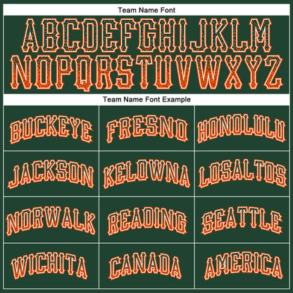 Custom Green Orange-White Authentic Drift Fashion Baseball Jersey - Sky-Custom