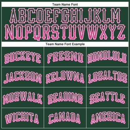 Custom Green Pink-White Authentic Drift Fashion Baseball Jersey - Sky-Custom