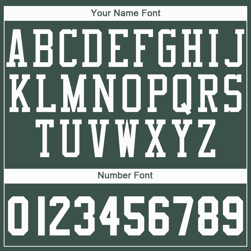 Custom Hunter Green White Round Neck Basketball Jersey - Sky-Custom