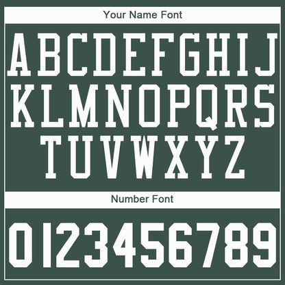 Custom Hunter Green White Round Neck Basketball Jersey - Sky-Custom