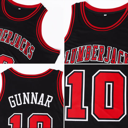 Custom Hunter Green Orange-White Authentic Throwback Basketball Jersey - Sky-Custom