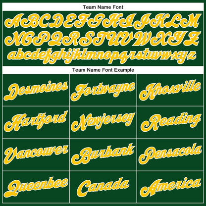 Custom Hunter Green White Pinstripe Gold-White Authentic Basketball Jersey - Sky-Custom