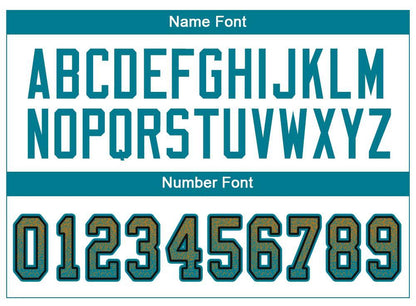 Custom Old Gold Teal-Black Mesh Drift Fashion Football Jersey - Sky-Custom