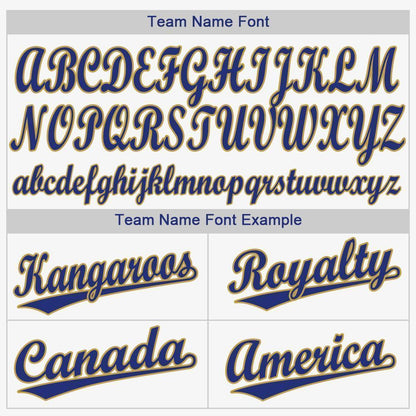 Custom White Old Gold-Royal Baseball Jersey - Sky-Custom