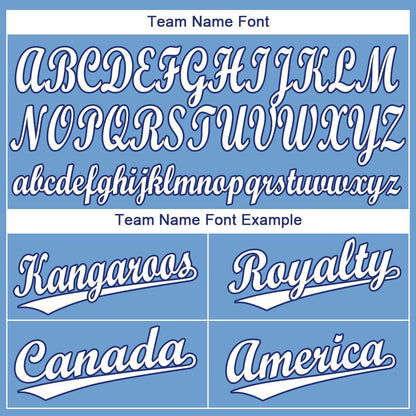 Custom Light Blue White-Royal Baseball Jersey - Sky-Custom