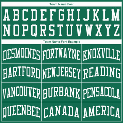 Custom Kelly Green White Round Neck Basketball Jersey - Sky-Custom
