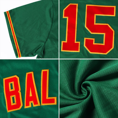 Custom Kelly Green White-Gray Authentic St. Patrick's Day Baseball Jersey - Sky-Custom