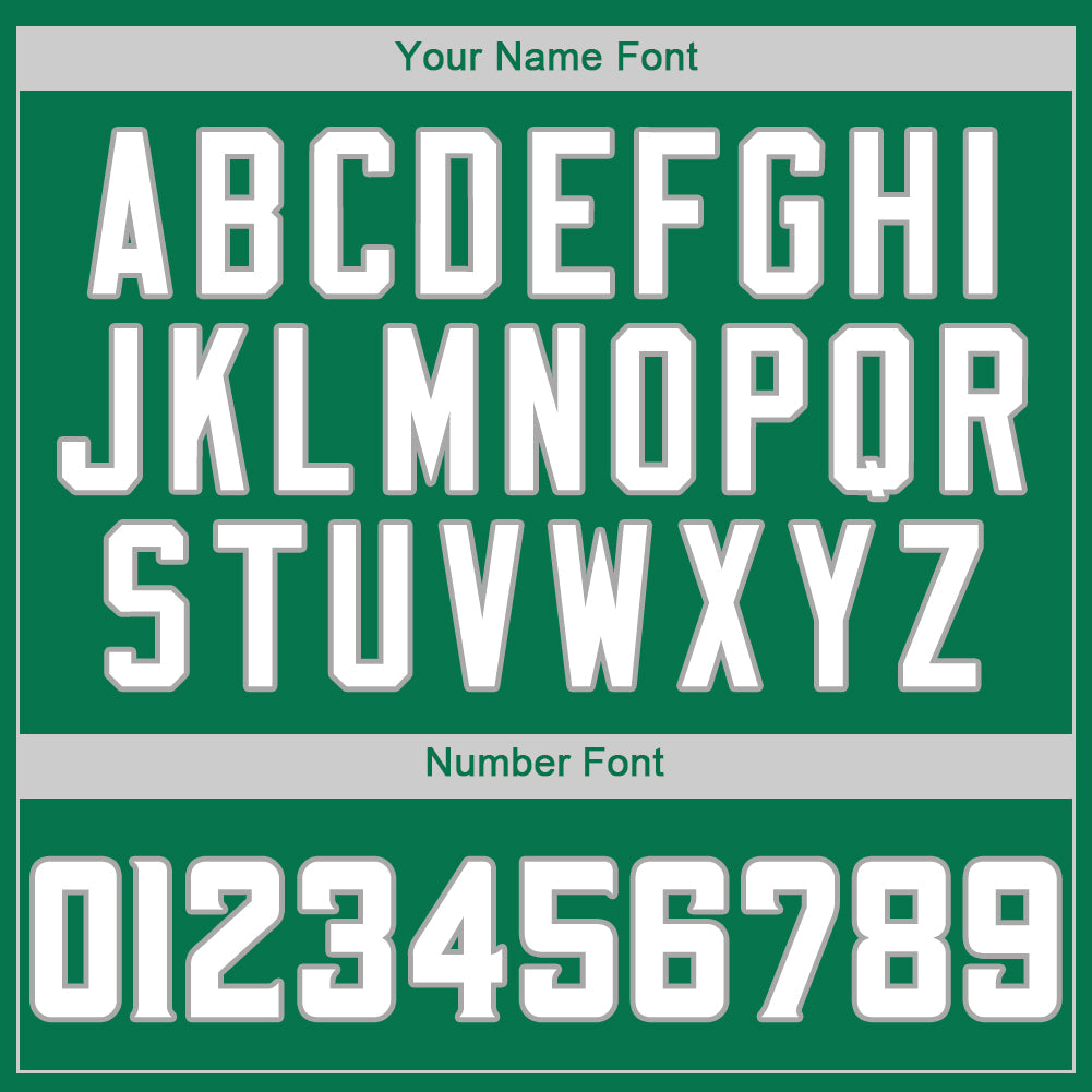 Custom Kelly Green White-Gray Authentic St. Patrick's Day Baseball Jersey - Sky-Custom